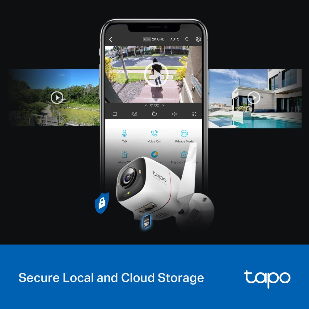 TP-Link Tapo C325WB 2K ColorPro Night Vision Outdoor Security Wi-Fi Camera | 2-Way Audio | Weatherproof | Smart AI Detection TP-Link Tapo C325WB 2K ColorPro Night Vision Outdoor Security Wi-Fi Camera | 2-Way Audio | Weatherproof | Smart AI Detection